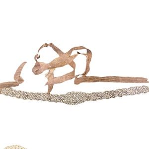 Rhinestone clear stones studded sash beautiful for wedding formal